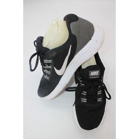 Nike Womens Lunar Converge Running Shoes Black 852469-001 2016 Lace Up Mesh 9M - Picture 1 of 11